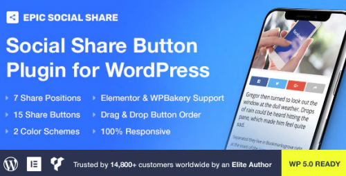 Epic Social Share Button for WordPress 1.0.9