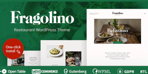Fragolino – an Exquisite Restaurant WordPress Theme 1.0.6