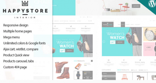 HappyStore – Responsive WordPress WooCommerce Theme 1.6.5
