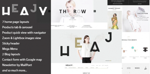 Heajy – Handmade Fashion WordPress Theme 1.3.5