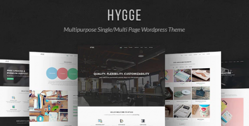 Hygge – Multipurpose Single/Multi Page WP Theme 1.0.10