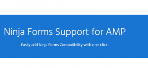 Ninja Forms for AMP 1.3.12
