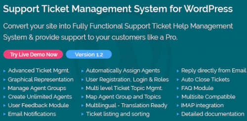Support Ticket Management System for WordPress 1.4