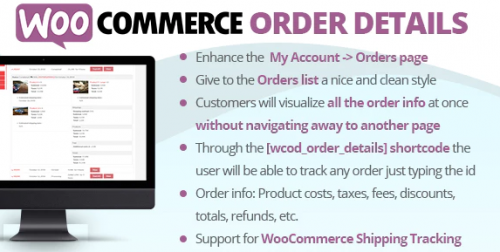 WooCommerce Order Details 3.0
