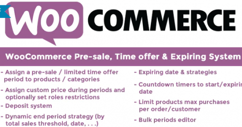 WooCommerce Pre-sale, Time offer & Expiring System 11.0