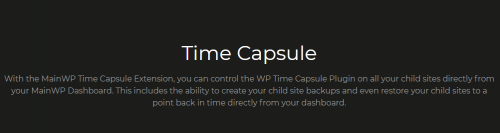 MainWP Time Capsule Extension 4.0.2