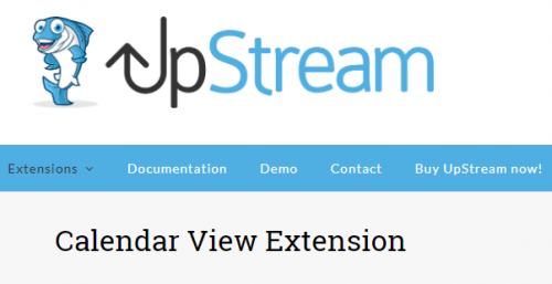 UpStream – Calendar View Extension 1.6.6