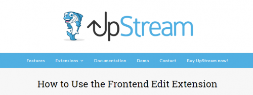 UpStream Frontend Edit Extension 1.18.8