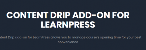 LearnPress – Content Drip Add-on 4.0.2