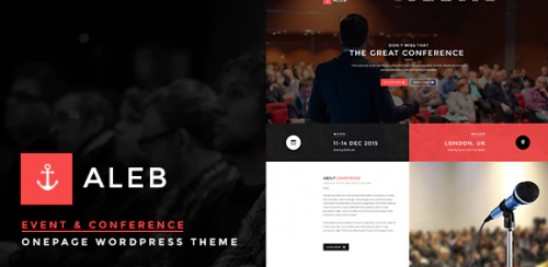 Aleb – Event Conference Onepage WordPress Theme 1.2.9