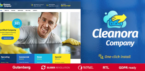 Cleanora – Cleaning Services Theme 1.0.8
