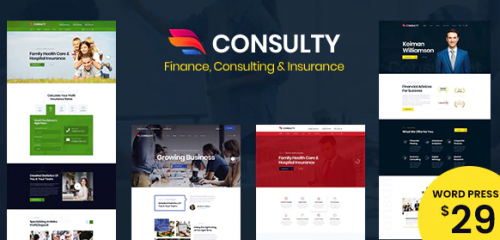 Consulty – Business Finance WordPress Theme 1.0.4