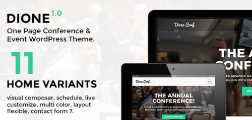 Dione – Conference & Event WordPress Theme 3.2.8
