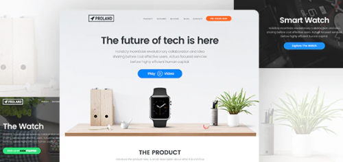 Proland | Product Landing Page WordPress Theme