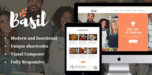 Basil | Cooking Classes and Workshops WP Theme 1.3