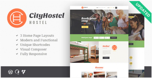 City Hostel | A Travel & Hotel Booking WP Theme 1.0.8