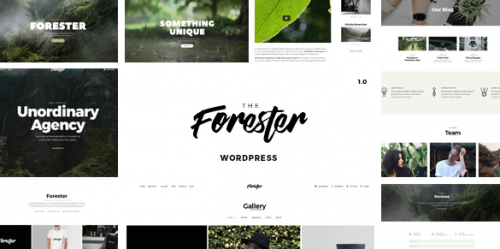 Minimal Portfolio WordPress Theme – Forester