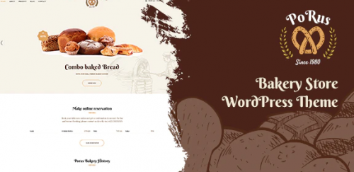 Porus – Bakery Store WordPress Theme 1.0.6