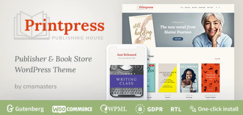 Printpress – Book Publishing WordPress Theme 1.1.0
