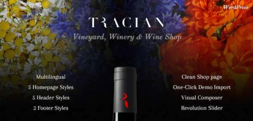 Tracian – Wine WordPress Theme 1.5