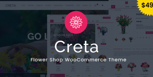 Creta – Flower Shop WooCommerce WordPress Theme 5.2