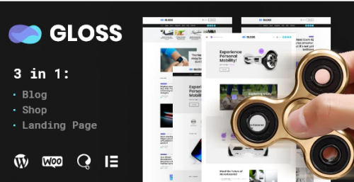 Gloss | Viral News Magazine WordPress Blog Theme + Shop 1.0.2