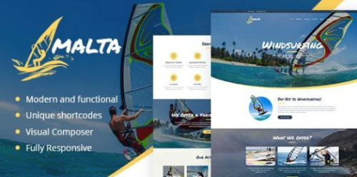 Malta – Windsurfing, Kitesurfing & Wakesurfing Center WordPress Theme 1.1.5