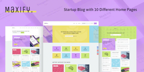 Maxify | Startup & Business News WordPress Blog Theme 1.0.3