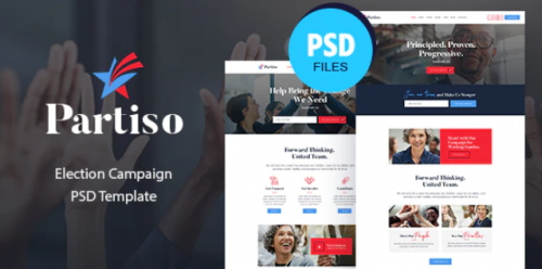 Partiso | Political Party PSD Template