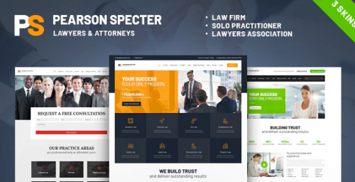 Pearson Specter | WordPress Theme for Lawyer & Attorney 1.0.6
