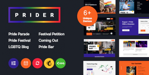 Prider | LGBT & Gay Rights Festival WordPress Theme + Bar 1.1