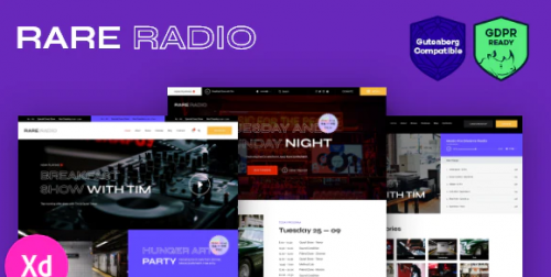 Rare Radio | Online Music Radio Station & Podcast WordPress Theme 1.0.6
