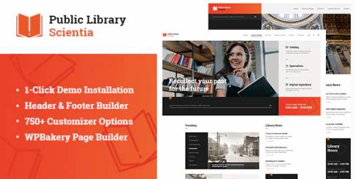Scientia | Public Library & Book Store Education WordPress Theme 1.0.2