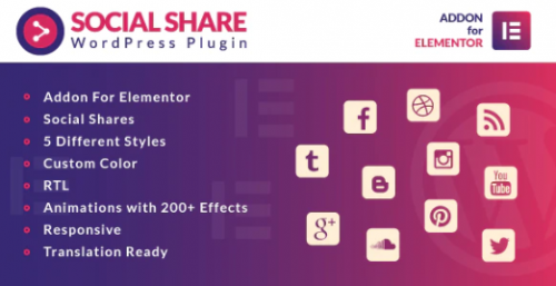 Social Share for Elementor WordPress Plugin 1.0