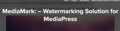 MediaMark – Watermarking Solution For MediaPress 1.0.1