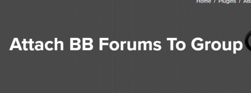 Attach BB Forums To Group 1.0.1