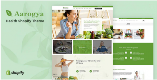 Aarogya | Healthcare Nutrition and Wellness Shopify Theme