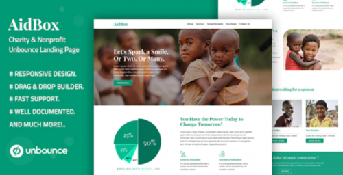 Aidbox — Charity & Nonprofit Unbounce Landing Page