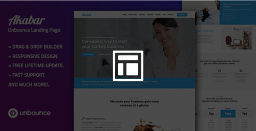 Akabar — Multi-Purpose Template with Unbounce Page Builder