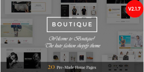 Boutique – Responsive Shopify Theme
