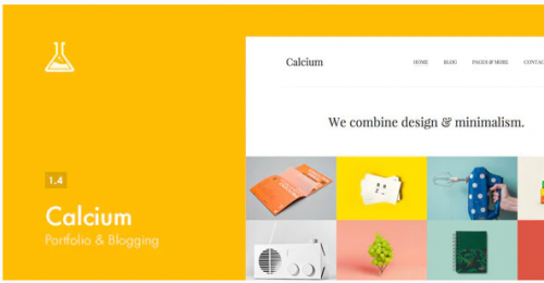 Calcium – Minimalist Portfolio & Blogging Theme 1.5