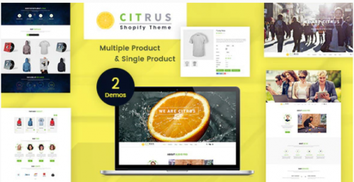 Citrus – One Page Shopify Theme