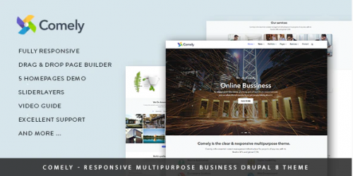 Comely – Responsive Multipurpose Business Drupal 8.7 Theme