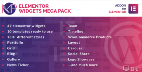 Elementor Widgets Mega Pack – Addons for Elementor 1.1
