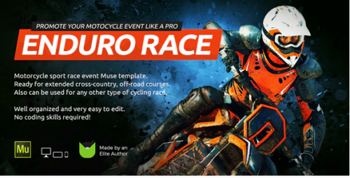 Enduro – Extreme Motorcycle Race Event Website Muse Template