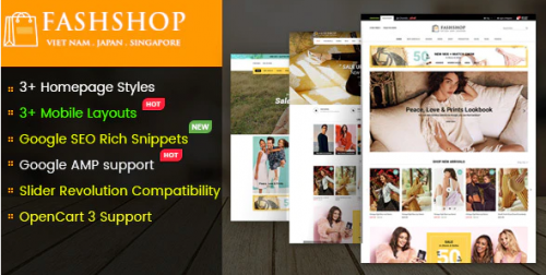 FashShop – Multipurpose Responsive OpenCart 3 Theme with Mobile-Specific Layouts
