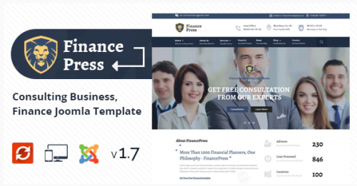 Finance Press – Consulting Business Joomla Template