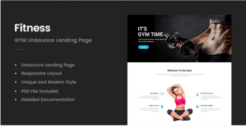 Fitness – GYM Unbounce Template