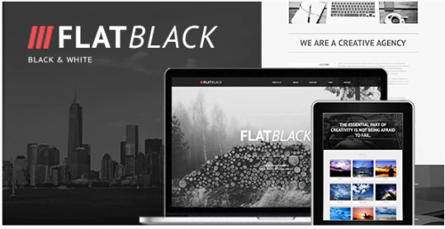 Flatblack – One Page Muse Template