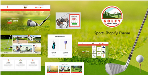 Golf – Sports Store, Game Shopify Theme